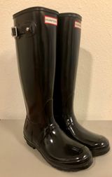 Hunter Rain Boots Original Black Gloss Photo 0