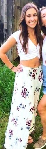 PacSun Long White Floral Skirt Size XS Photo 0