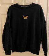 Butterfly Crewneck Black Size L Photo 0