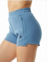 NEW Alphalete Woman’s  ELMTS Relaxed Short - Fog Blue Size small Photo 0