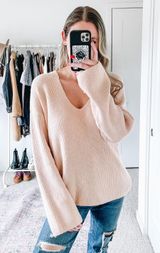 Treasure & Bond Nordstrom  Light Pink Pullover Sweater  Photo 0