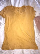 Universal Thread Yellow V Neck Shirt Photo 0