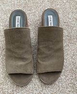 Open Toe Steve Madden Chunky Suede Heel Photo 0