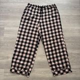 VICTORIA'S SECRET Pink Black Plaid Gingham Holiday Pajama Pants Photo 0