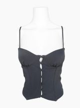 Princess Poly ✦ Dark Grey Crop Top Photo 0