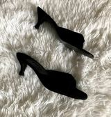 Black Kitten Heels Size 9 Photo 0