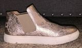 Snakeskin Metallic Sneakers Silver Size 7 Photo 0