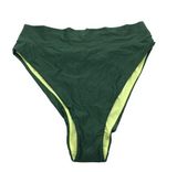Aerie Bikini Bottom High Cut Cheeky Dark Green XL Photo 0