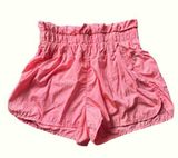 Free People Movement Pink Boxer Style Shorts Photo 0