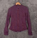 Lululemon zig zag chevron define jacket purple fuchsia women's 6 Photo 0