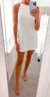 Victoria Beckham Ivory Shift Dress Photo 0