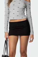 Edikted Black Mini Skirt Photo 0