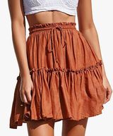 Boho Skirt Orange Size M Photo 0