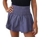 The Way Home Skort Free People FP Movement Women’s Size Medium NWOT Blue Photo 0