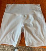 Lululemon White  Biker Shorts Photo 0