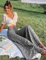 SheIn Black & White  Balloon Pants Photo 0