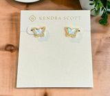 NWT! Kendra Scott Lillia Butterfly Gold Stud Earrings Photo 0