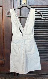 BDG White Denim Dress Overall Racerback Photo 0