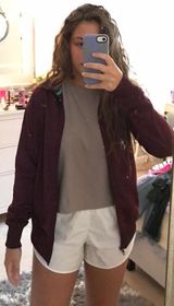 Nike maroon dry fit zip up jacket Photo 0