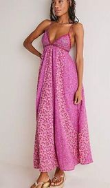Free People Forever Time maxi dress in Mulberry Combo, sz XL Photo 0