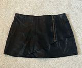 Black Leather Skort Photo 0