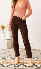 Levi’s 505 Straight Leg Brown Corduroy Pants Size 10M Photo 0
