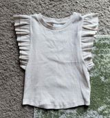 Shyanne Cream Ruffle Sleeve Top Photo 0