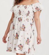 Torrid Smocked Floral Dress Photo 0