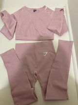 Gymshark Flawless Knit Leggings And Crop Top Photo 0