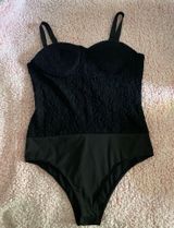 White Birch  Black Bodysuit Photo 0