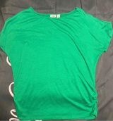 Cato Green Ruched Short Sleeve Large EUC Photo 0