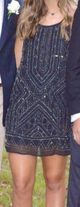 Forever 21 Black Beaded Dress Photo 0