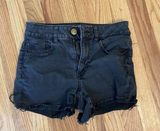 American Eagle Shorts Womens Sz 4 Super Stretch High Rise Shortie Black Cut Off Photo 0