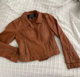 BNCI by Blanc Noir NWOT  Noir Vegan Leather Jacket Size Small Photo 0