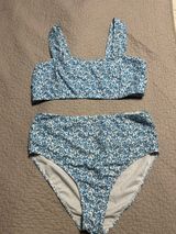 Shein Swim Bikini Set blue floral Photo 0