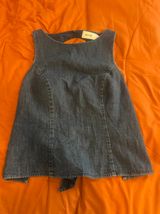 Denim Backless Top Photo 0