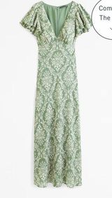 Ruffle Sleeve Slip Maxi Dress Photo 0