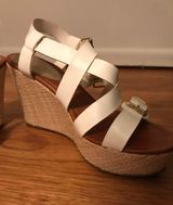 Unisa White Wedge Sandals Photo 0