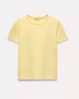 ZARA  Yellow Baby Tee Size Medium Photo 0