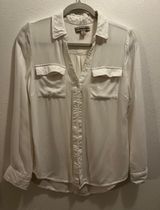Alexander Jordan White Button Blouse Photo 0