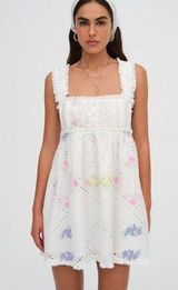 FOR LOVE & LEMONS Andrea Embroidered Mini Floral dress NWT Photo 0