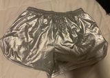 Shimmer Shorts Silver Size M Photo 0
