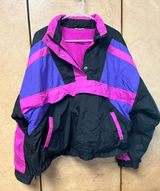 Vintage puma Black and Purple ski  Jacket medium Photo 0
