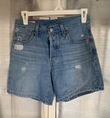 Levi’s Distressed Mom Shorts Photo 0