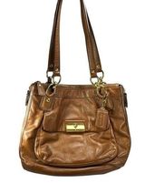 COACH BROWN PURSE #E1182-18298 10" STRAPS WITH STORAGE BAG Photo 0