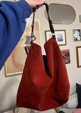 Suede Leather Hobo oversized bag Photo 0