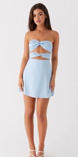 Tianna Mini Dress - Ice Blue Photo 0