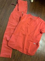 Womens coral medical scrub  set Photo 0