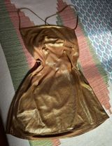 Anthropologie Gold Dress Photo 0