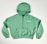 Playboy by PacSun Womens Happy Camper Half Zip Hoodie Size S Green Photo 0